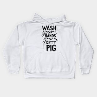 wash your hands Kids Hoodie